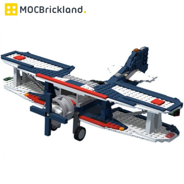 Biplane MOC 14167 Military Compatible With LEGO 31039 Designed By Nequmodiva With 461 Pieces