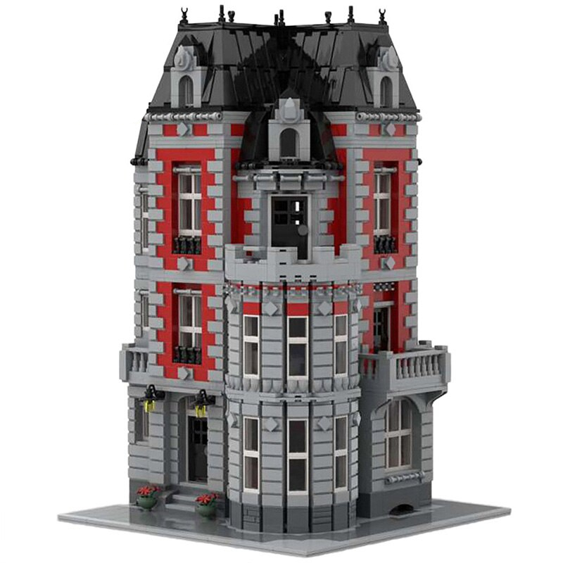 Corner Mansion MOC 35065 Modular Building Designed By Jhobbs With 4007 Pieces