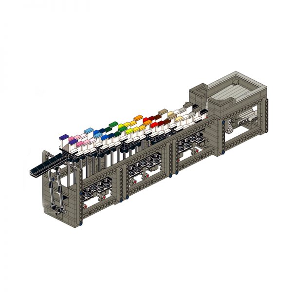 Rainbow Stepper MOC 25851 Technic Designed By BrickPolis Produced By MOC BRICK LAND