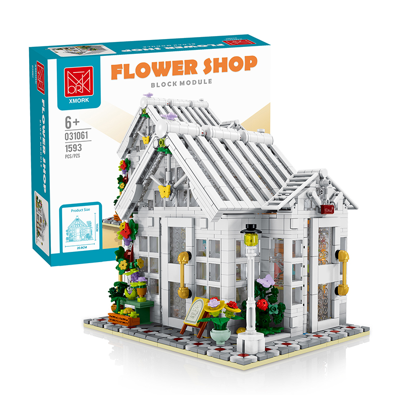 Flower Shop Mork 031061 Modular Building With 1593pcs 