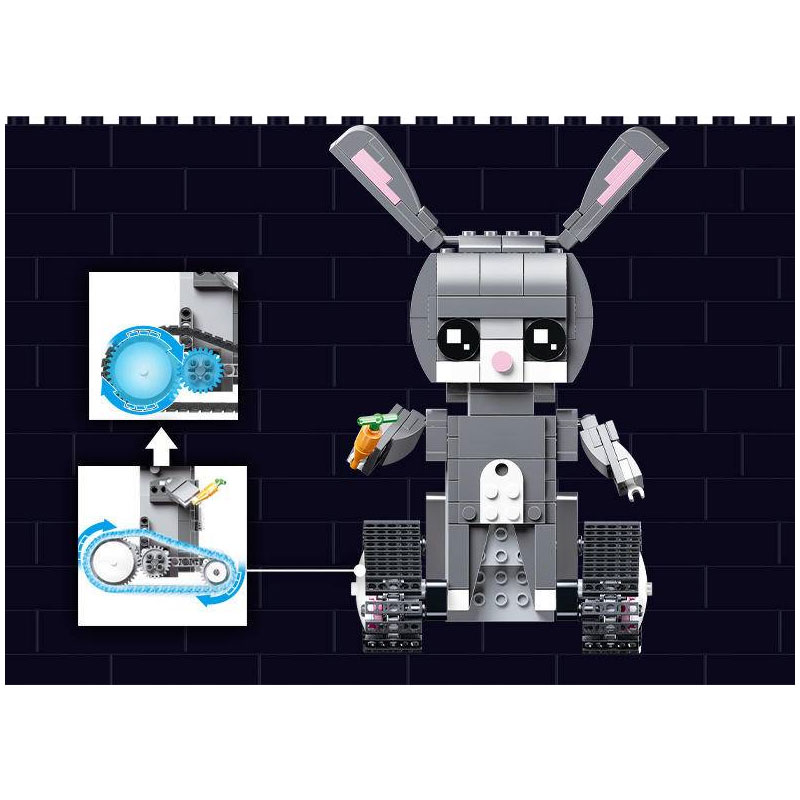 Walking Brick Hudy-Rabbit Mould King 13045 Technic With 344 Pieces