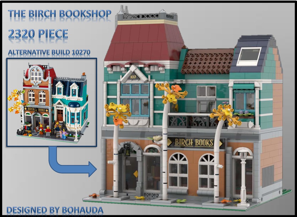 10270 - The Birch Bookshop MOC-57581 by bohauda with 2319 Pieces