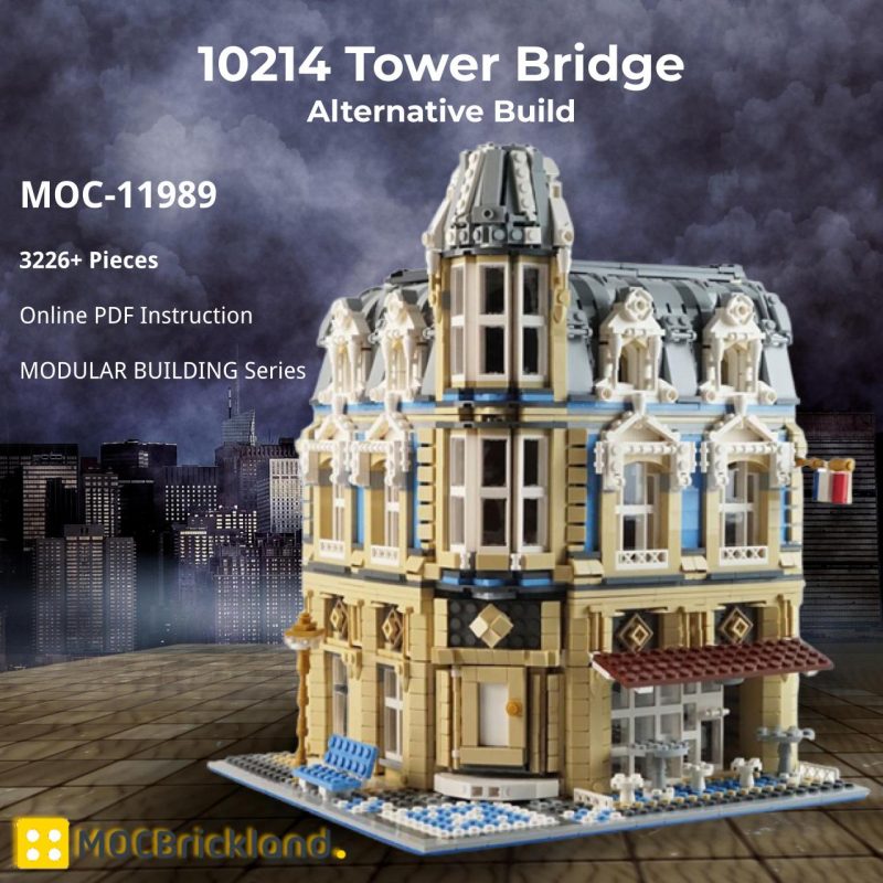 10214 Tower Bridge Alternative Build Modular Building MOC-11989 with 3226 - Brick Land