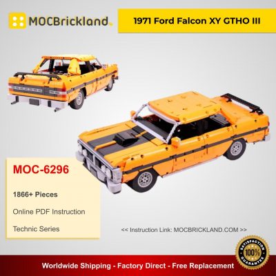 1971 Ford Falcon XY GTHO III MOC 6296 Technic Designed By Doc_brown With 1866 Pieces