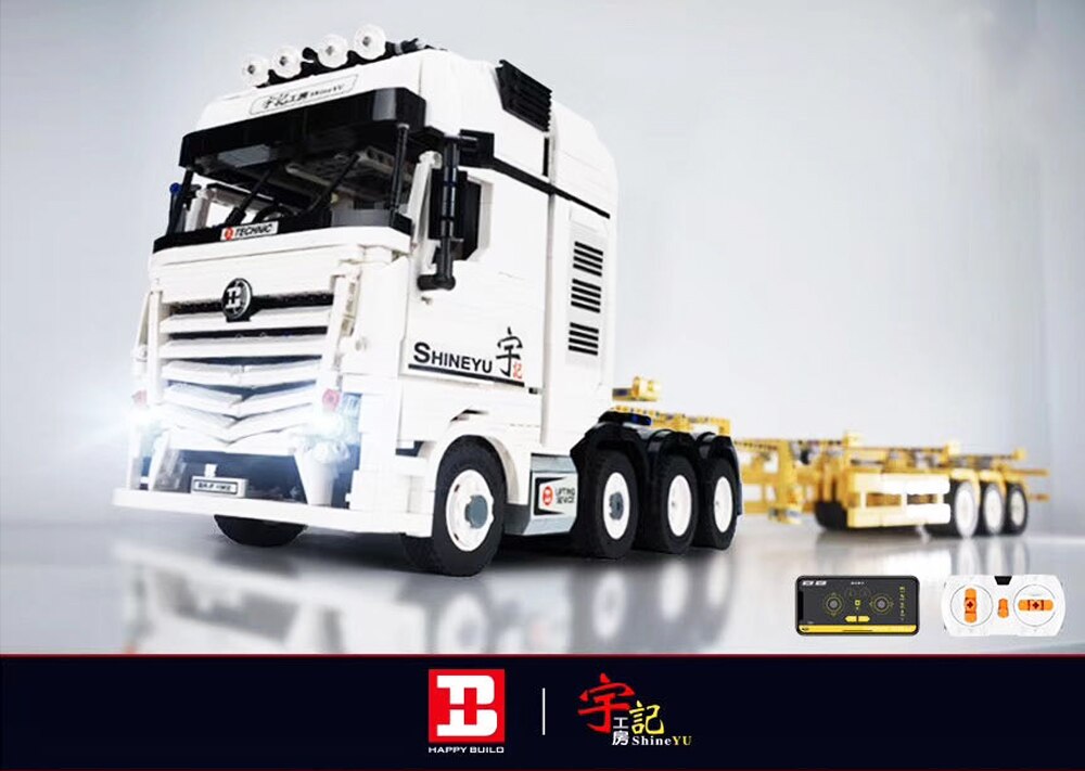Fully RC Benz ACTROS 4163 Technic BUILO QC007 with 2681 pieces - MOC ...