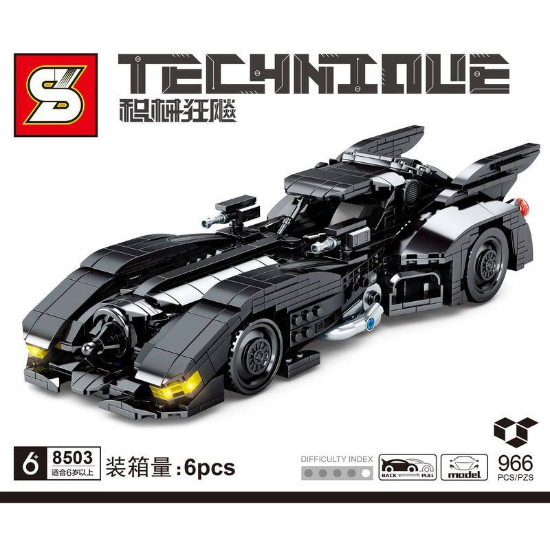 Juggernaut Frenzy: 1989 Bat Chariot Pull Back Technic SY 8503 with 966 pieces