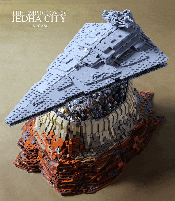 The Empire over Jedha City Star Wars MOC-18916 by onecase with 5098 Pieces