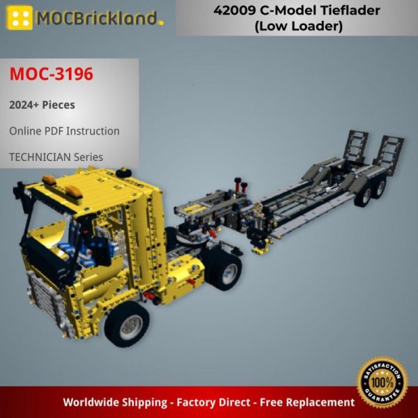 MOCBRICKLAND MOC-3196 42009 C-Model Tieflader (Low Loader)