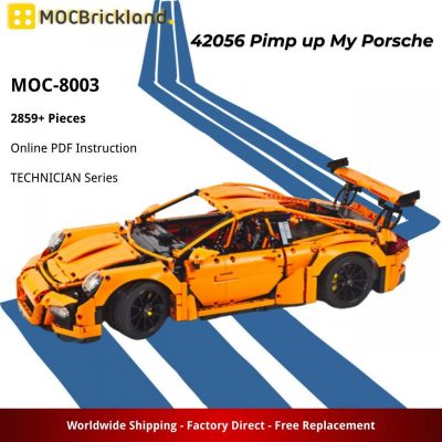 MOCBRICKLAND MOC-8003 42056 Pimp up My Porsche