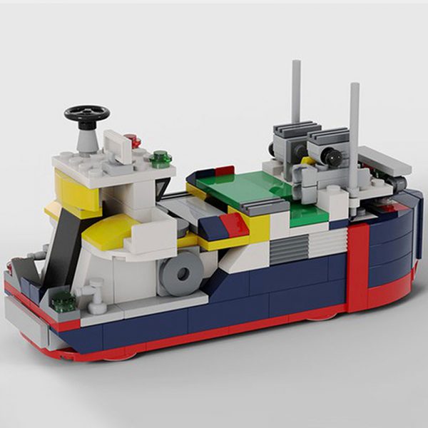 Cargo Ship MOC 8130 City Designed By Timeremembered With 204 Pieces