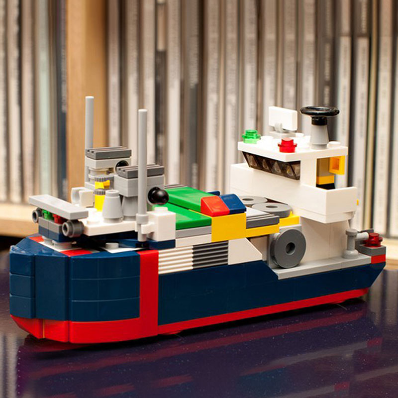 lego cargo ship moc