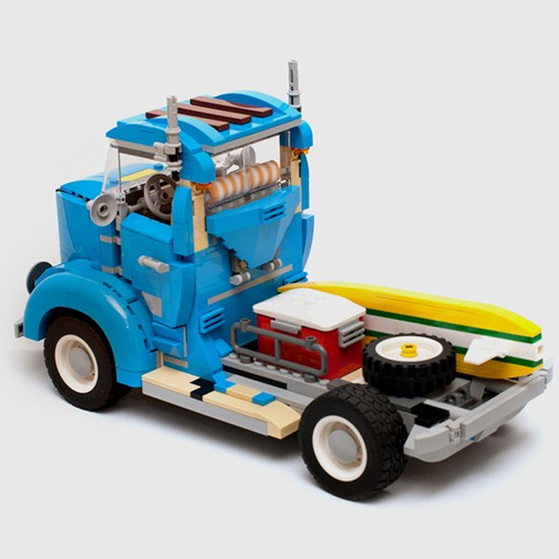 Vintage Truck MOC 9001 Creator Compatible With LEGO 10252 Designed By Timeremembered