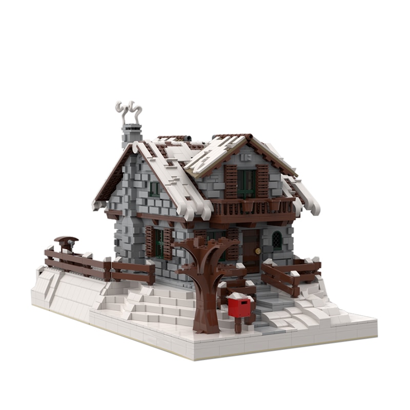 Winter Chalet MOC 38793 City Designed By FabrizioP With 4094 Pieces