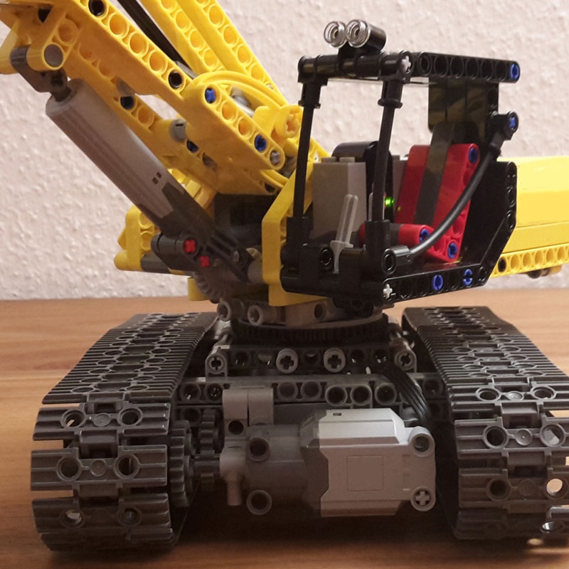 Excavator Full RC 14259 Technician Compatible With LEGO Designed By jb70 - MOC Brick Land
