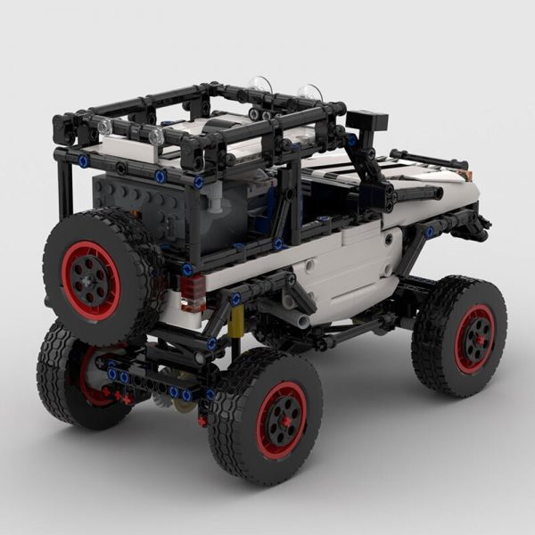 4x4 Trophy Jeep RC MOC 24142 Technician Designed By Steelman14a With 835 Pieces