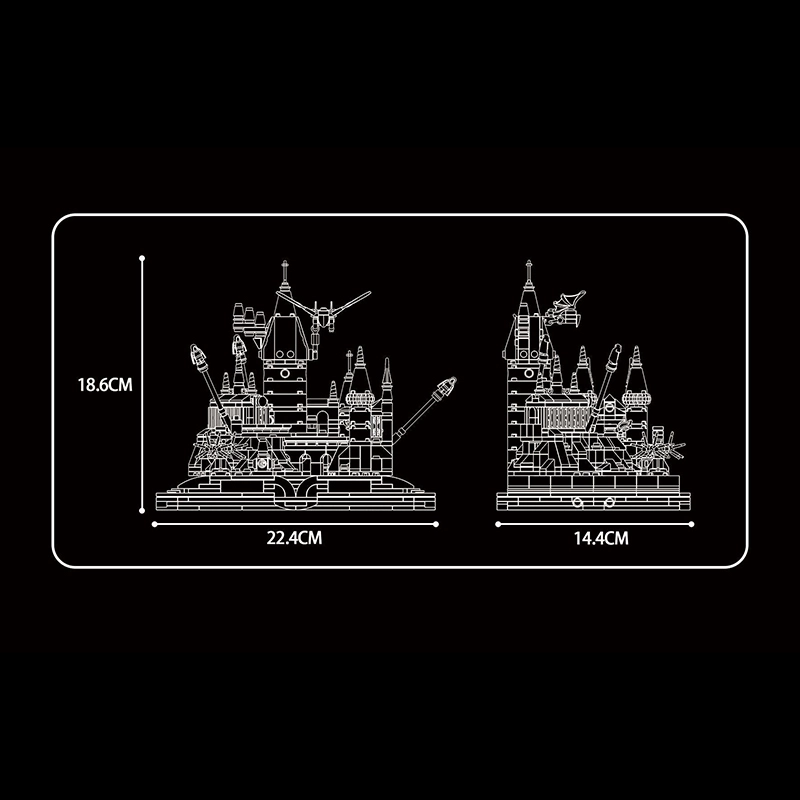 Idea Magic Castle Book MeiJi 13010 Modular Building With 727 Pieces