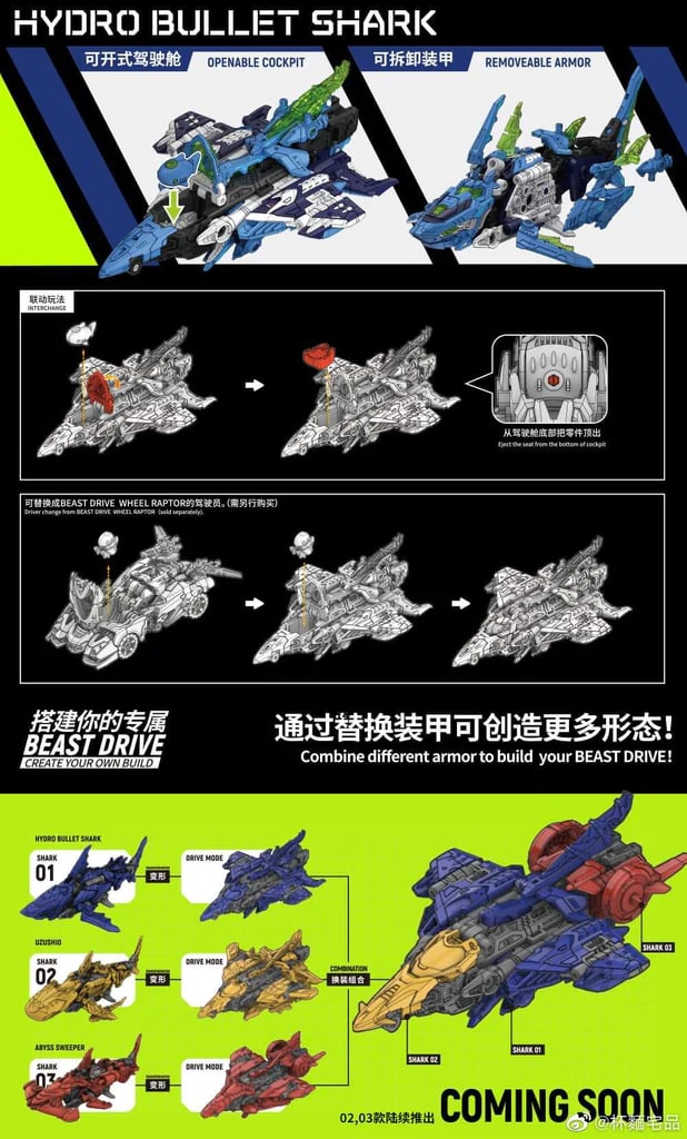 HYDRO BULLET SHARK 52TOYS BD-02 Creator 