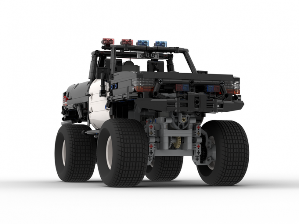 Police Pickup 4×4 Technic MOC-25336 by Steelman14a with 1204 Pieces