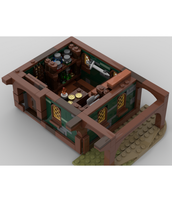 Medieval merchant store MOC CASTLE MOC-66633 by medievalbricker with 1721 Pieces