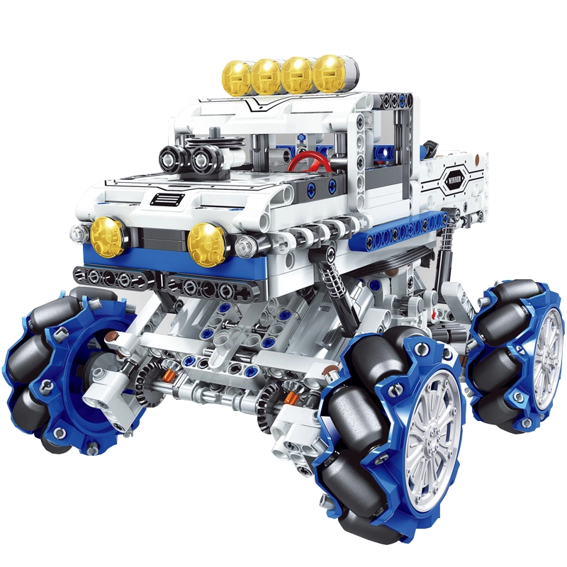 Rc Deformation Robot Remote Control Win-ner 7128 Technician With 1084 Pieces