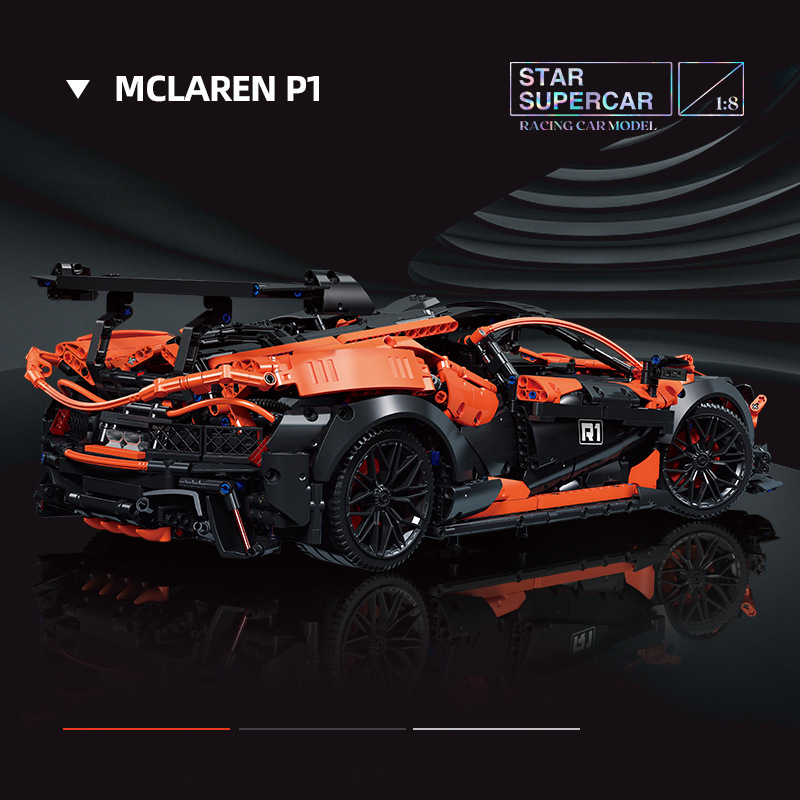  1:8 McLaren Super Car P1 JIESTAR 91104 Technic With 3316pcs 
