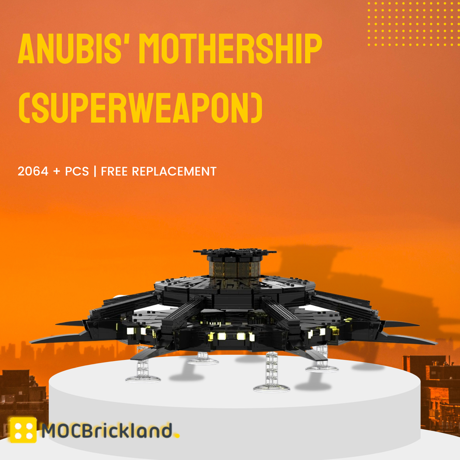 Anubis' Mothership (Superweapon) MOC-126228 Space With 2064 Pieces