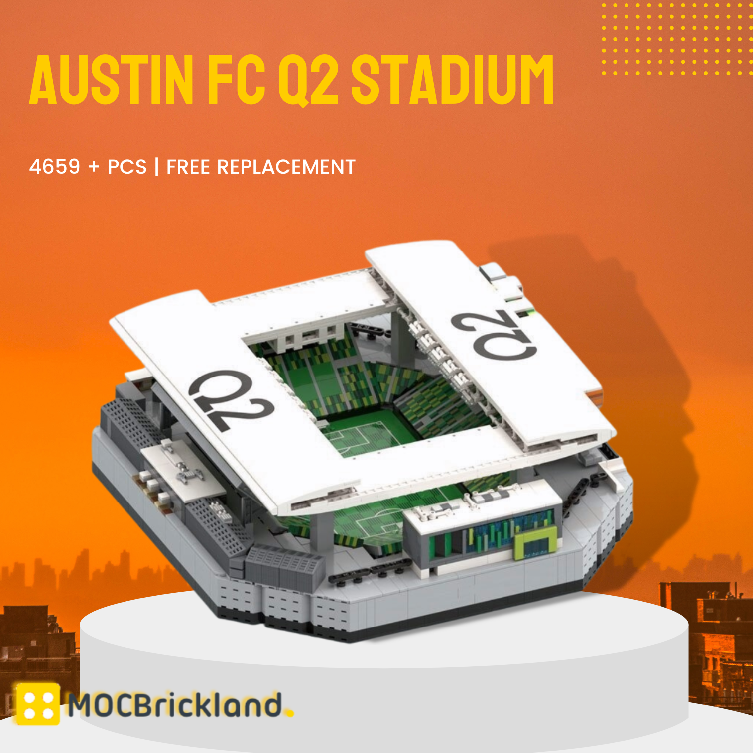 Austin FC Q2 Stadium MOC-126341 Creator With 4659 Pieces
