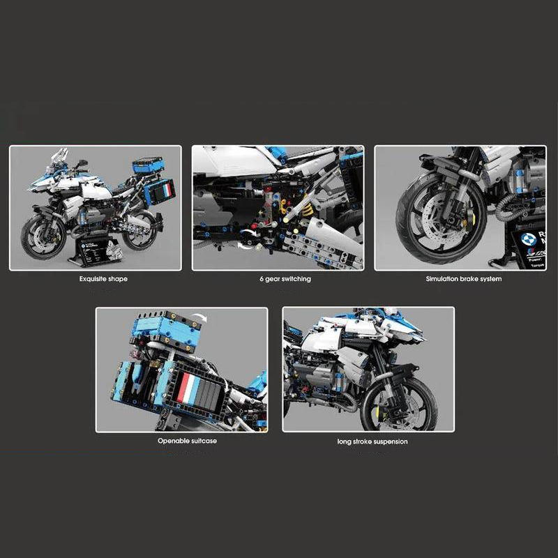 BMW R1250 GS 1:5 TaiGaoLe T4022 Technic with 2369 Pieces