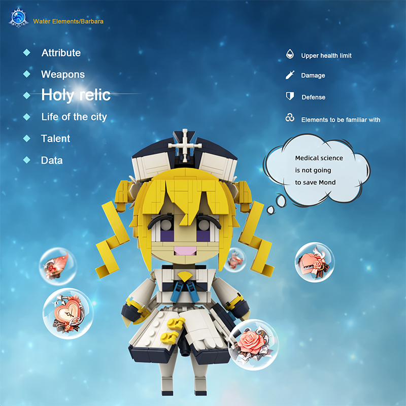 Barbara-Genshin Impact MOC-89639 Movie with 425 Pieces