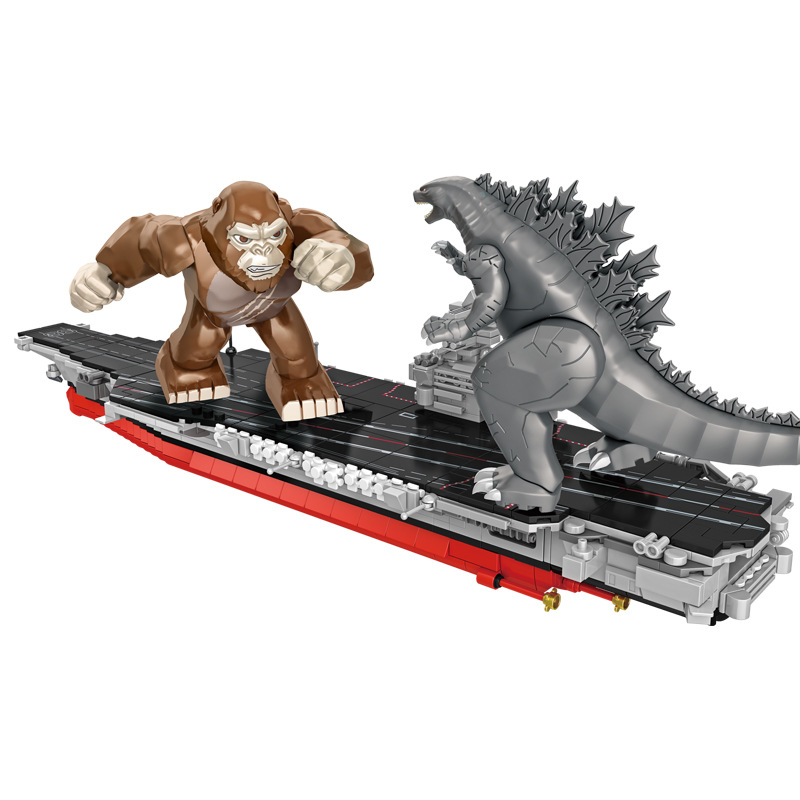 Godzilla vs. King Kong: Battle of the Carriers PANLOSBRICK 687101 Creator With 1115pcs