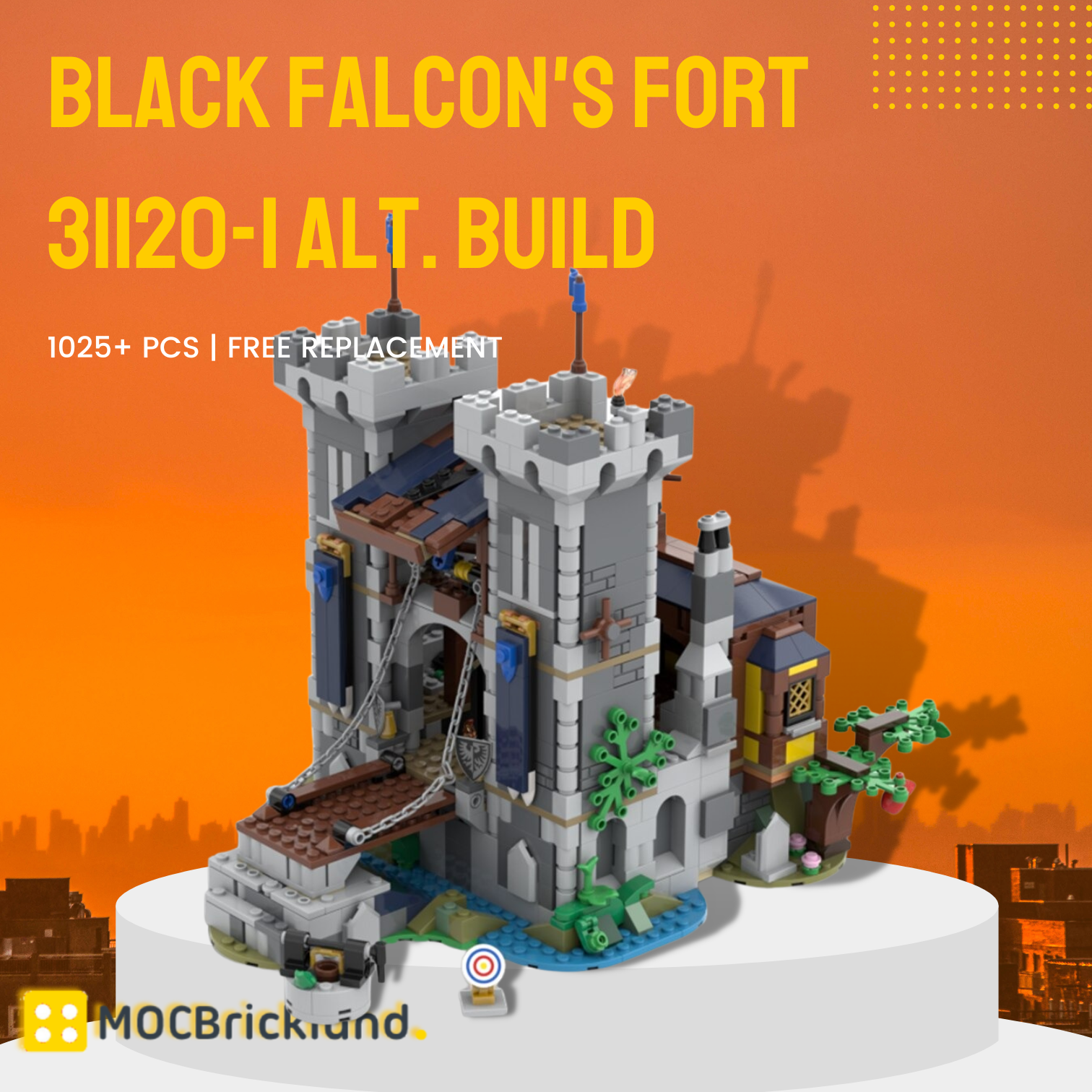 Black Falcon's Fort 31120-1 Alt. Build MOC-108731 Creator With 1025PCS