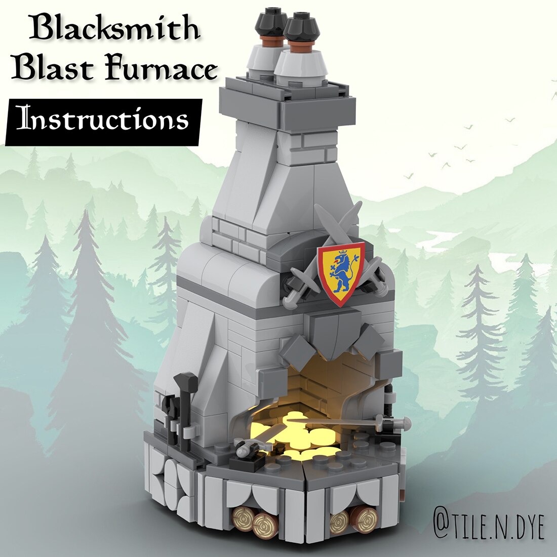 Blacksmith Blast Furnace MOC-115955 Creator With 239PCS 