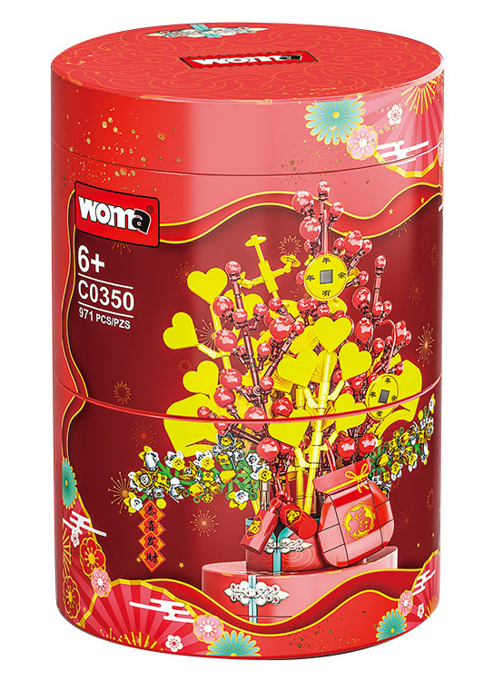 Blooming Rich And Auspicious Year of The Rabbit WOMA C0350 Creator With 971pcs