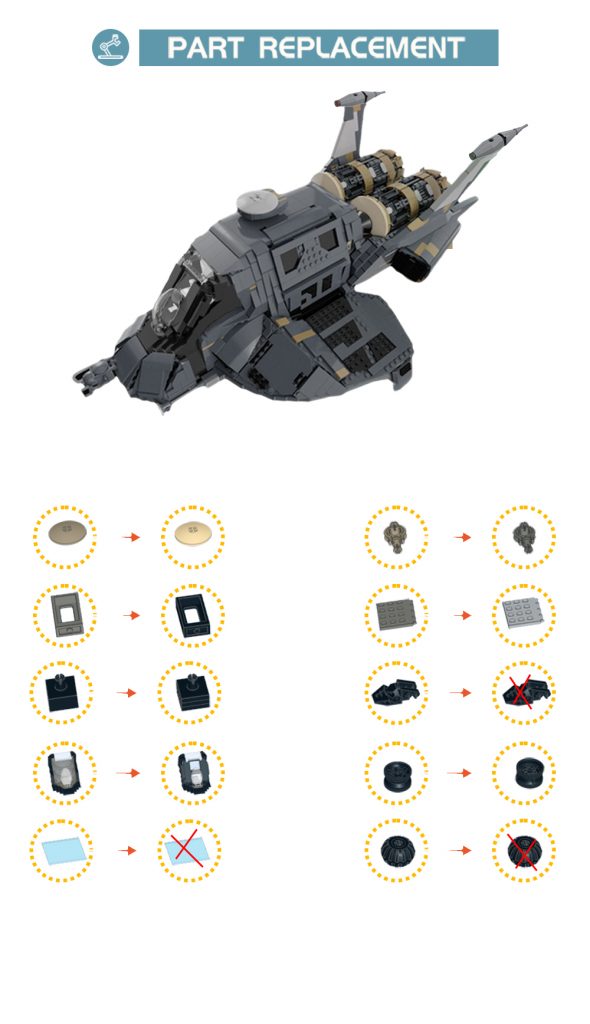 Battlestar Galactica UCS Colonial Raptor MOC-15849 Space Designed By DavDupMOCs With 3782 Pieces