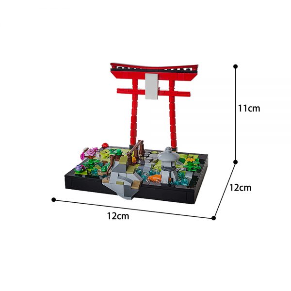 Japanese garden for Brickheadz Creator MOC-64508 by cdn WITH 346 PIECES