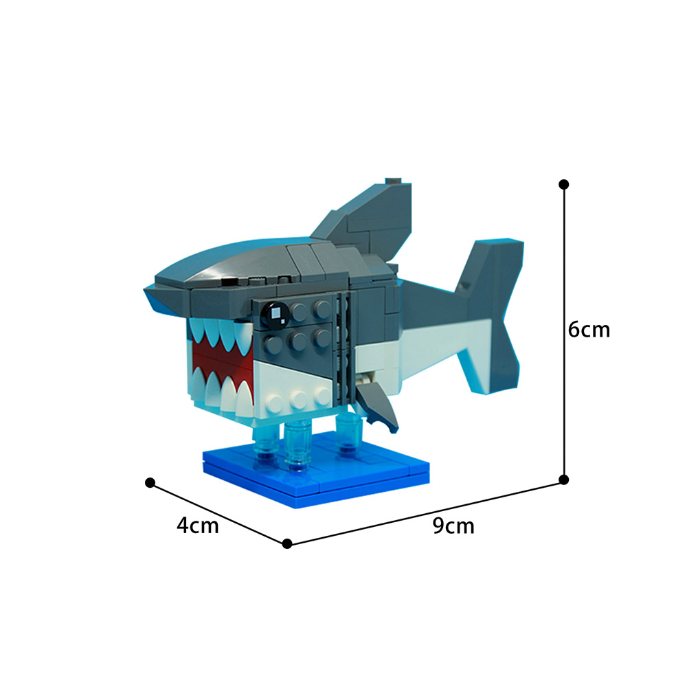 BrickHeadz Shark Creator MOC-33188 by Leewan WITH 142 PIECES