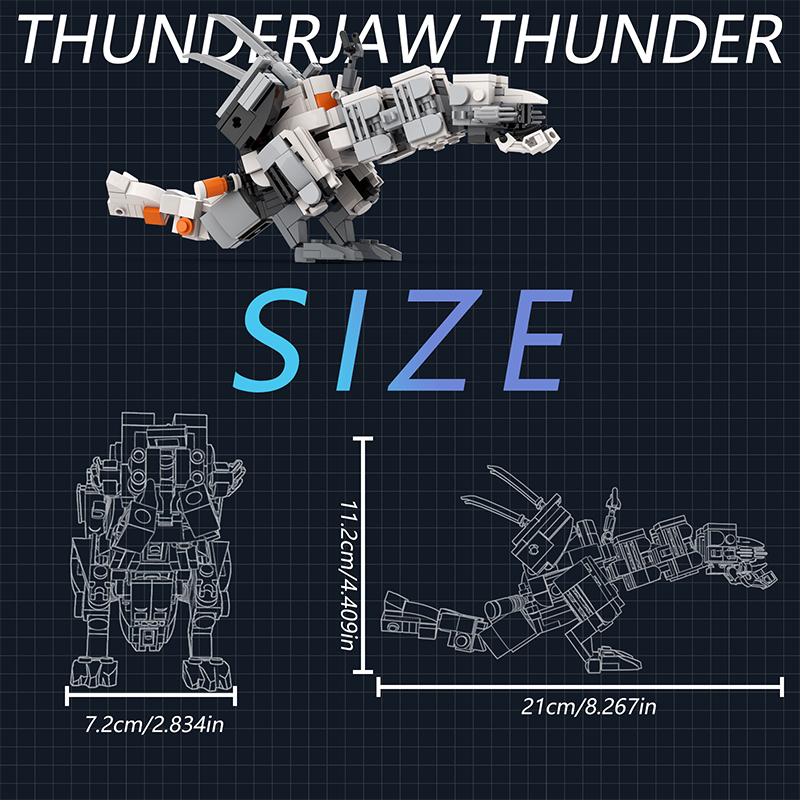 Horizon Zero Dawn Little Thunder Fang CREATOR MOC-89892 with 96 pieces