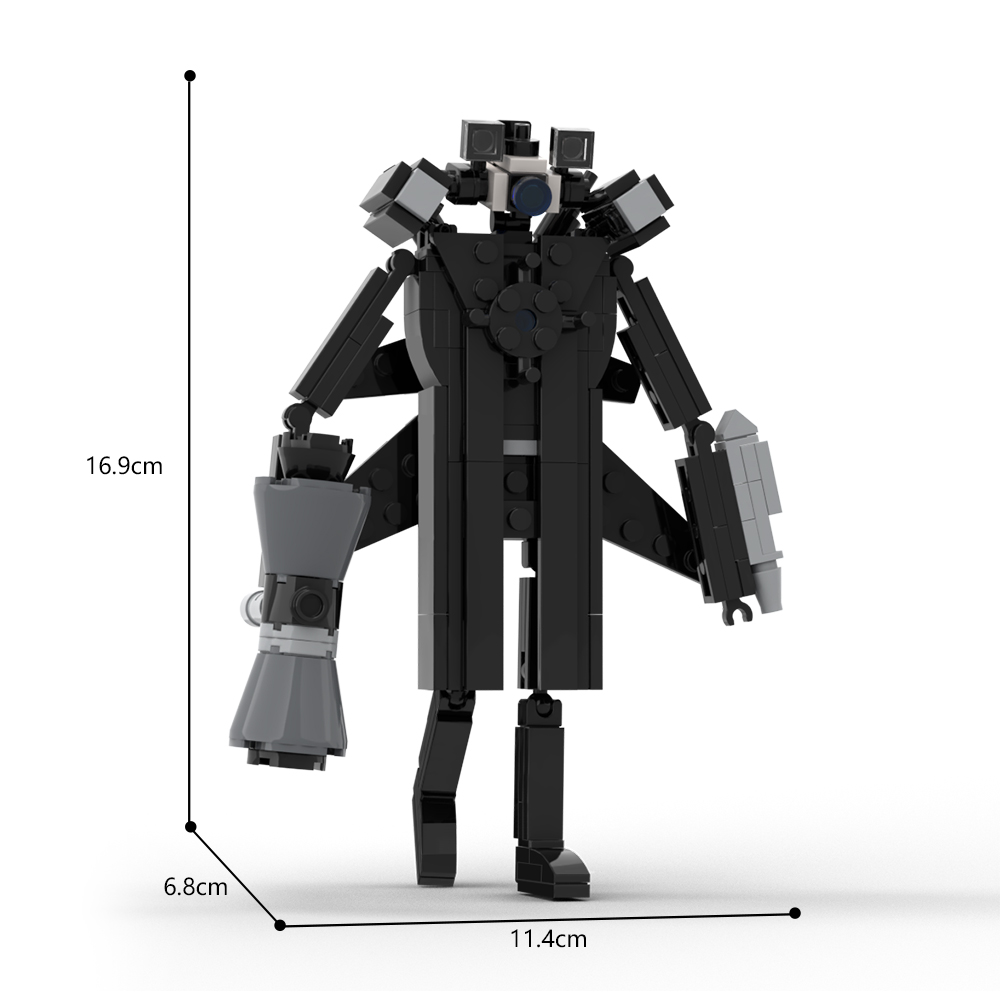 LEGO Skibidi Toilet Upgraded G-Man Toliet 3.0 Tutorial Building Animation 