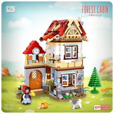 Forest Cabin CREATOR LOZ 1225 with 704 pieces