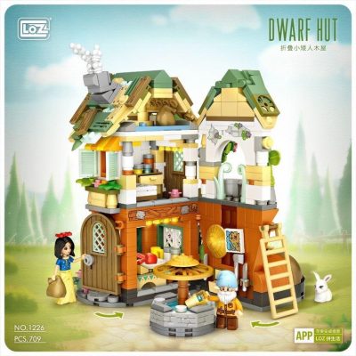 Dwarf Hut CREATOR LOZ 1226 with 709 pieces