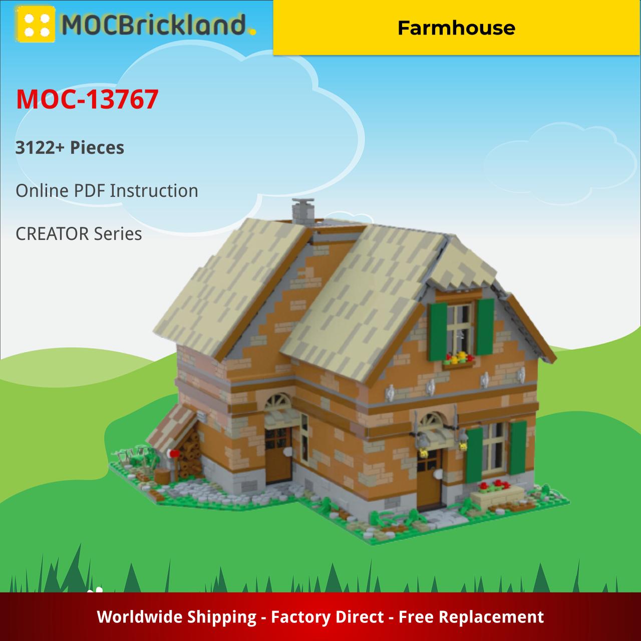 Farmhouse CREATOR MOC-13767 by Fastbjorn WITH 3122 PIECES