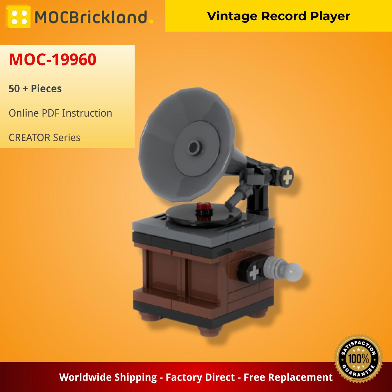 Vintage Record Player CREATOR MOC-19960 WITH 50 PIECES
