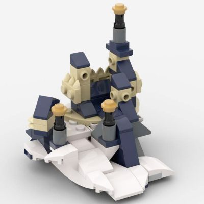 Micro Castle and Dragon CREATOR MOC-31088 with 120 pieces