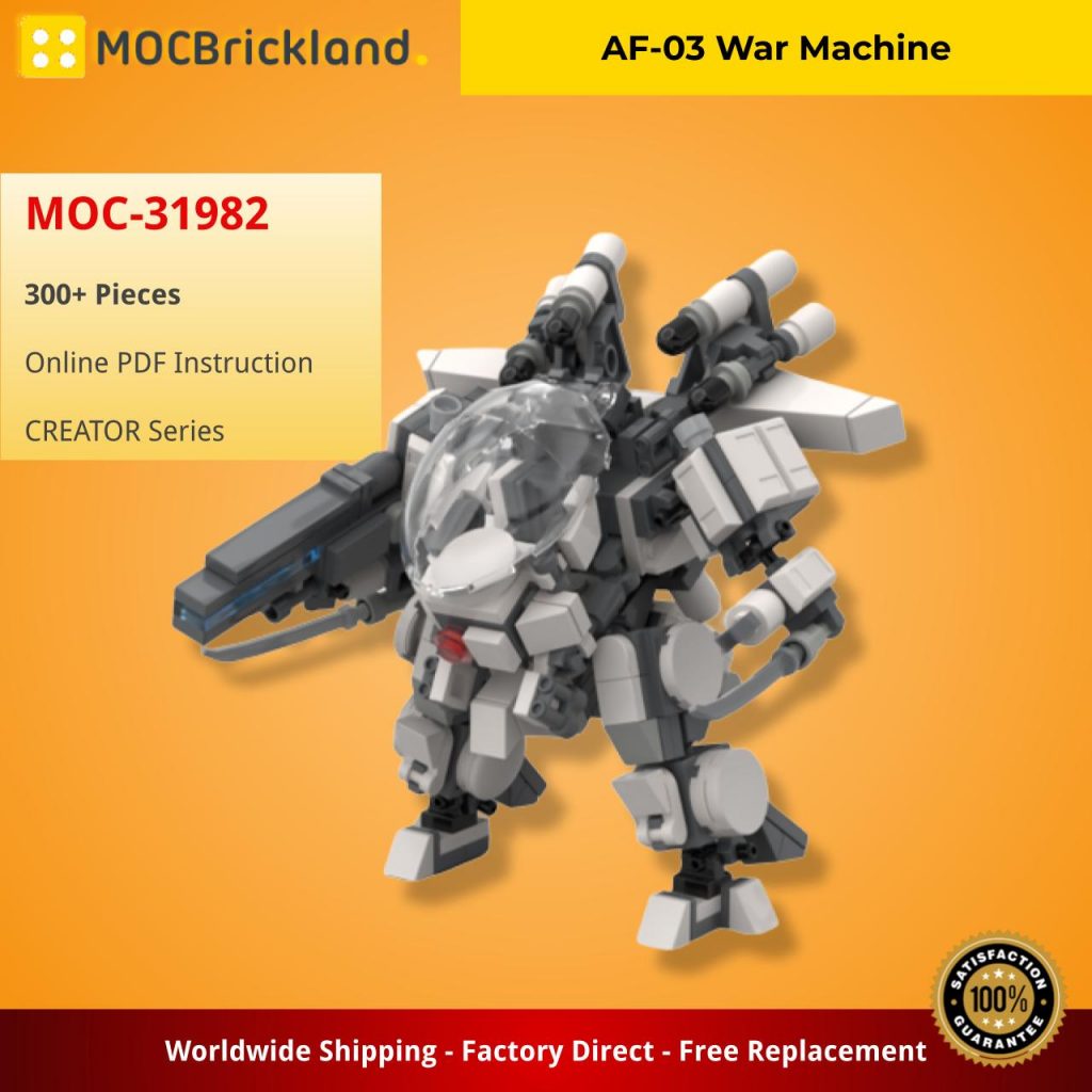 AF-03 War Machine MOC-31982 Creator with 300 Pieces