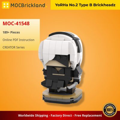 YoRHa No.2 Type B Brickheadz CREATOR MOC-41548 by Muxi with 189 pieces