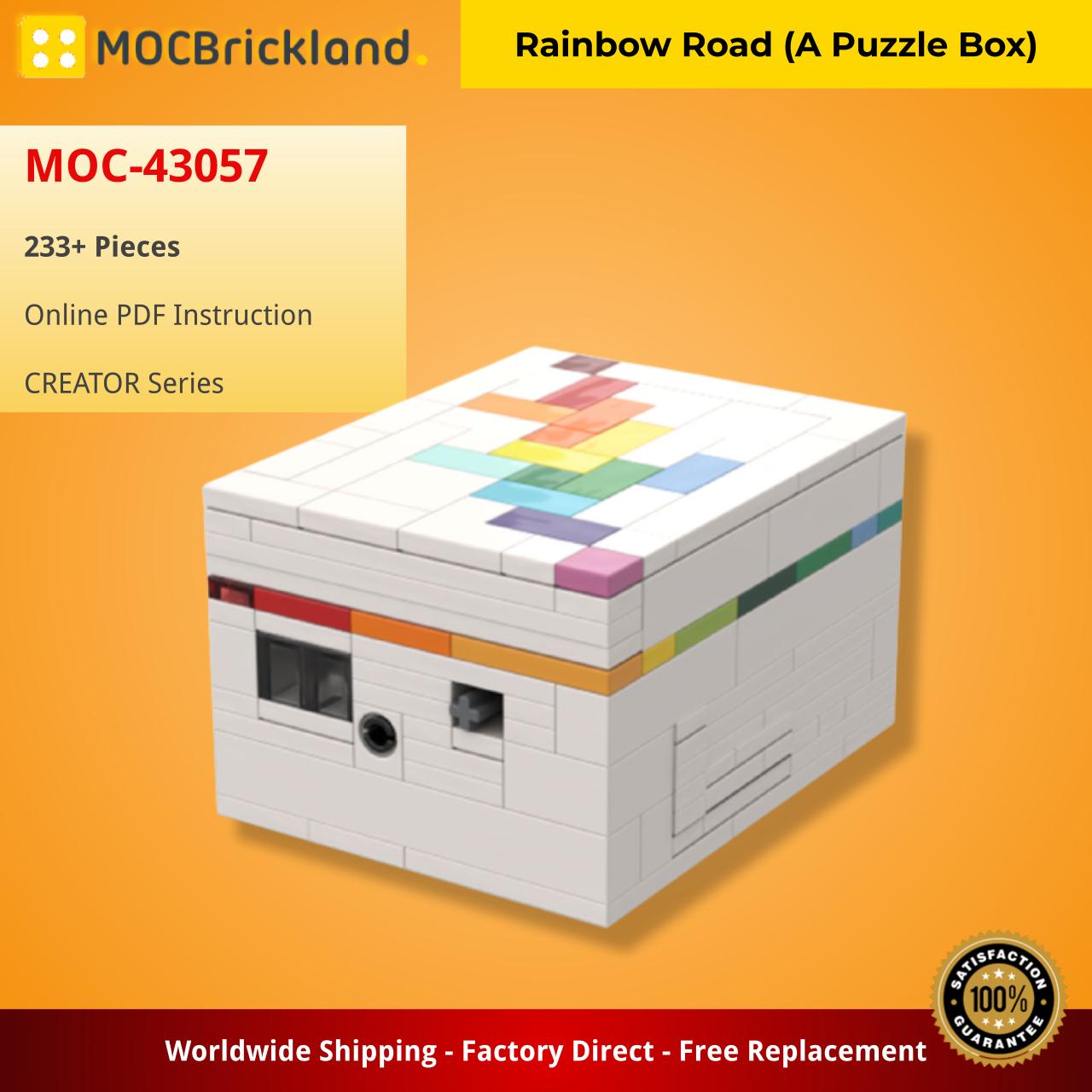 Rainbow Road (A Puzzle Box) CREATOR MOC-43057 WITH 233 PIECES