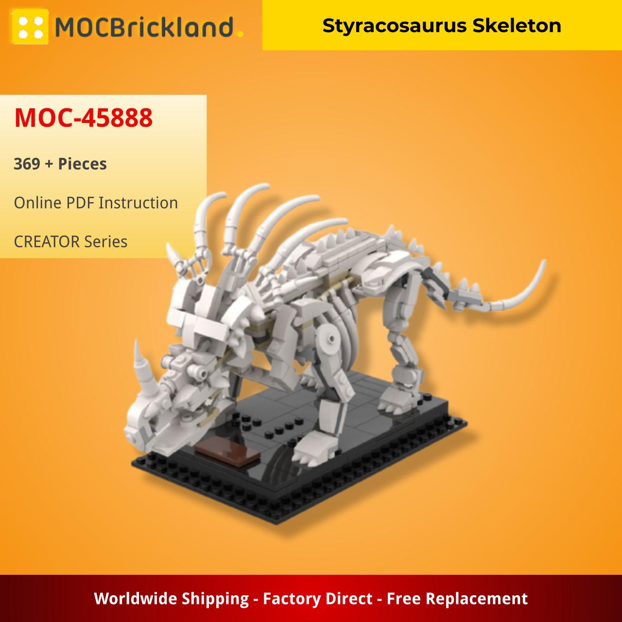 Styracosaurus Skeleton CREATOR MOC-45888 by LegoFossil with 369 pieces