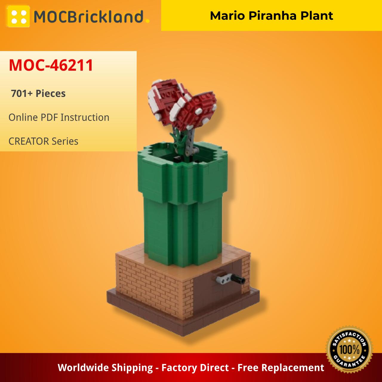 Mario Piranha Plant CREATOR MOC-46211 by franklin-bricks with 701 pieces