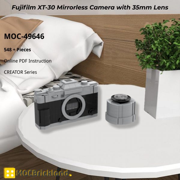 Fujifilm XT-30 Mirrorless Camera with 35mm Lens CREATOR MOC-49646 by YCBricks WITH 548 PIECES