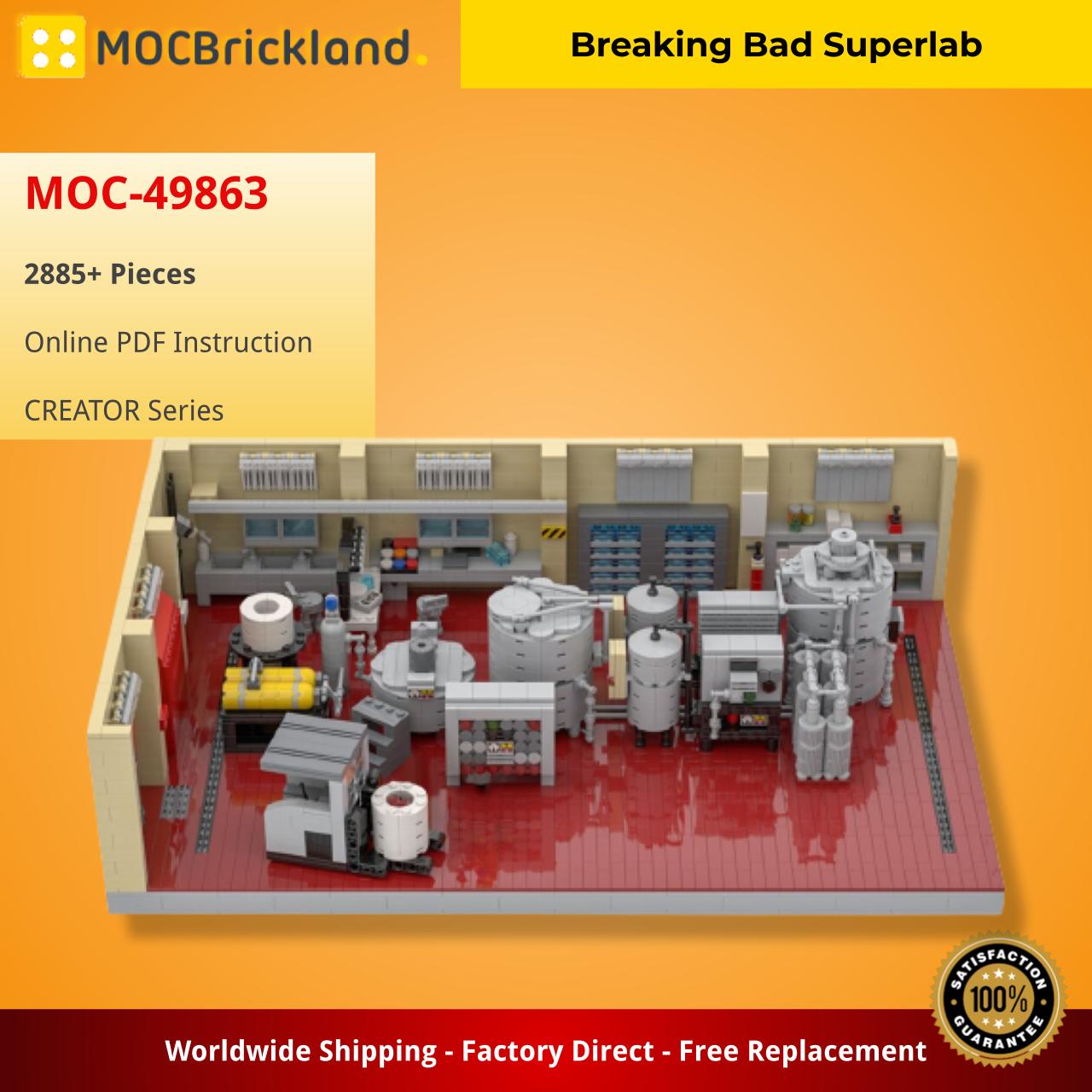 Breaking Bad Superlab CREATOR MOC-49863 by YCBricks WITH 2885 PIECES